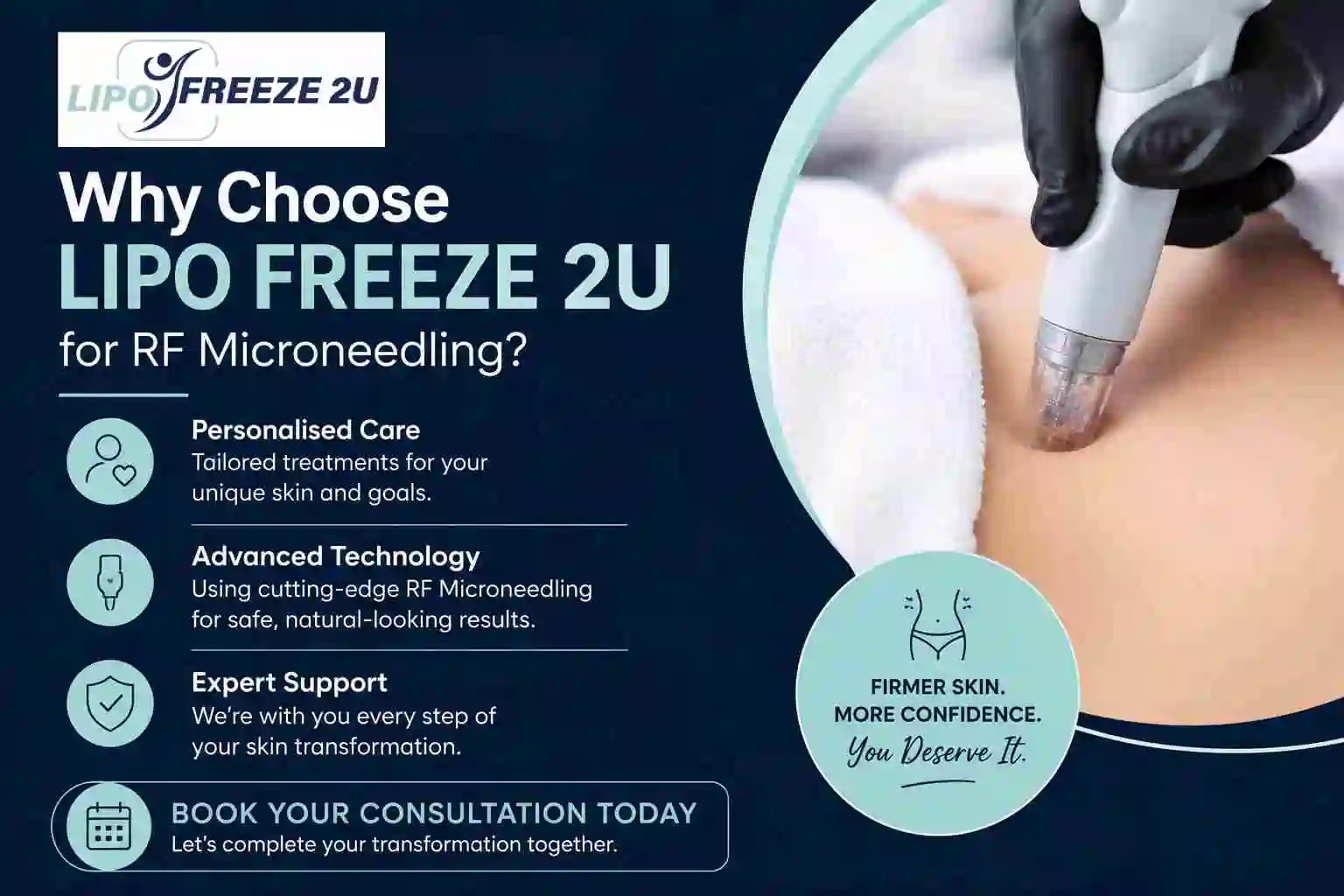 Why Choose LIPO FREEZE 2U for RF Microneedling Poole?